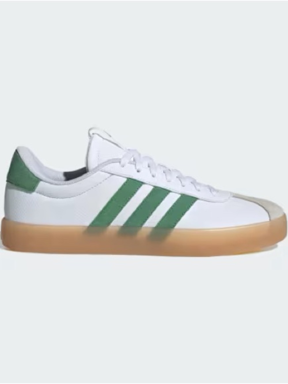 Adidas men’s VL Court 3.0 tennis shoes green white gum soul worn once size 13
